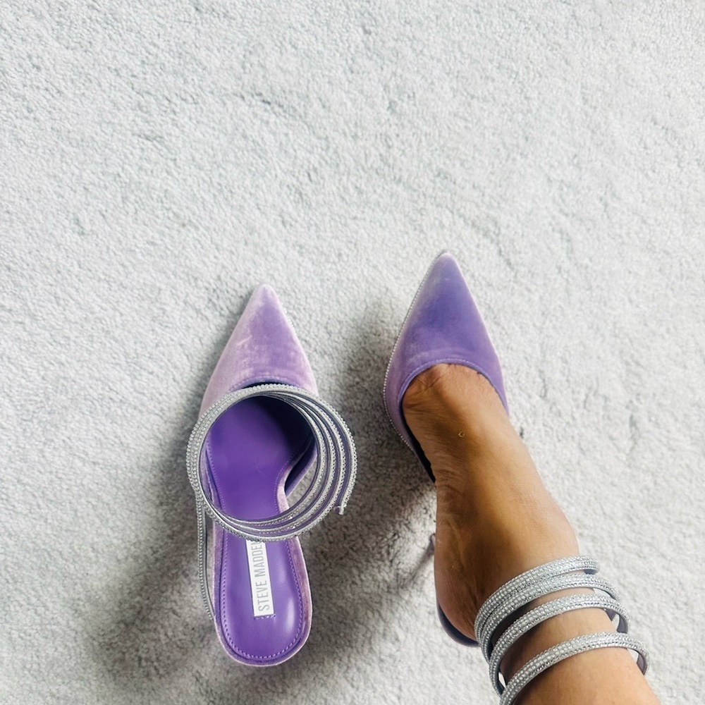 Steve Madden Purple Stiletto Heels - Picture 10 of 17
